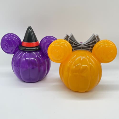 Tokyo Disney Resort Halloween Snack Case Magic Mickey & Ribbon Minnie Orange - k23japan -Tokyo Disney Shopper-
