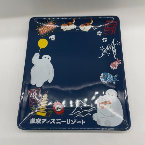 Tokyo Disney Resort Souvenir Plate Baymax JAPANESE Big Hero 6 - k23japan -Tokyo Disney Shopper-