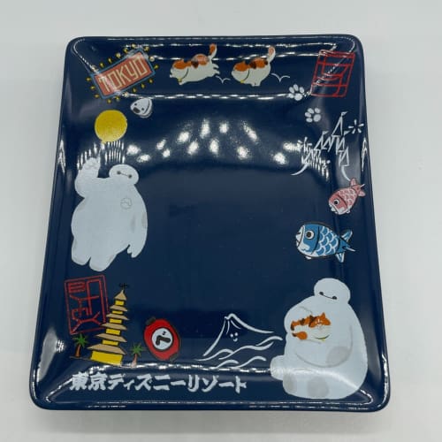 Tokyo Disney Resort Souvenir Plate Baymax JAPANESE Big Hero 6 - k23japan -Tokyo Disney Shopper-