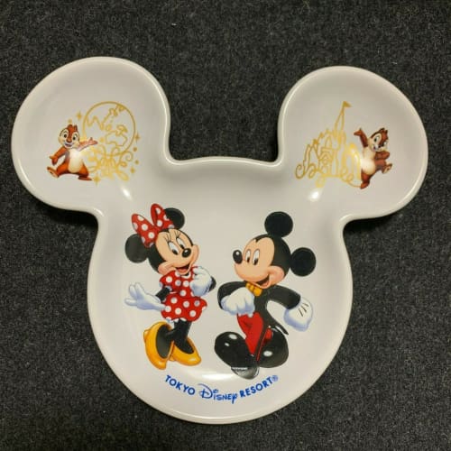 Tokyo Disney Resort Souvenir Plate Mickey Minnie Chip & Dale - k23japan -Tokyo Disney Shopper-