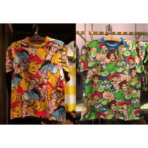Tokyo Disney Resort T-Shirts Pooh Friends Toy Story S-Ll Size - K23Japan -Tokyo Shopper-